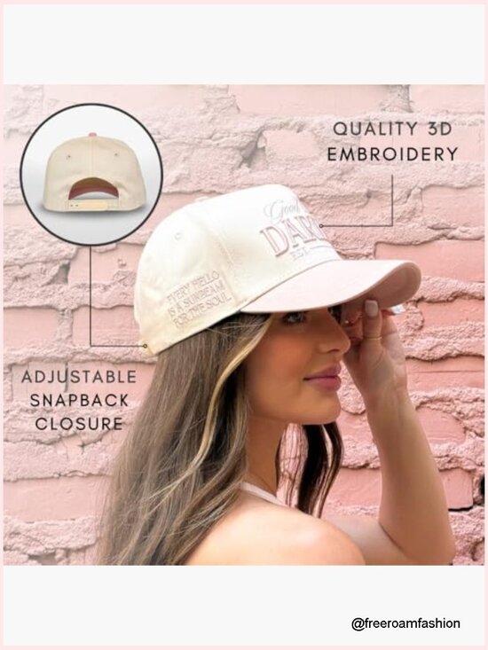 Vintage Fashion Trucker Hat - Adjustable Snapback - Cotton Crown main image 4
